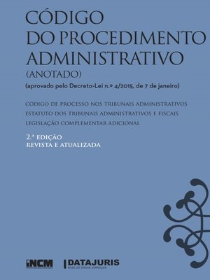 cover image of Código do Procedimento Administrativo (Anotado)--2.ª Edição